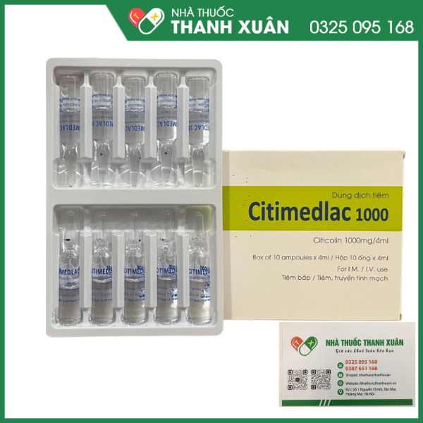 Citimedlac 1000 trị chứng rối loạn trí nhớ